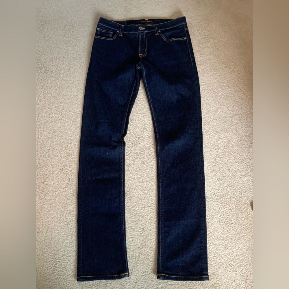 Nudie Dark Blue Denim Jeans